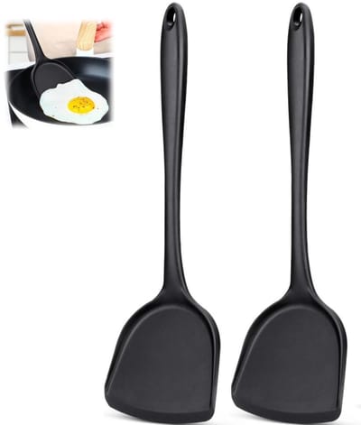 Spatels, hittebestendig, duurzaam siliconen wok spatel, siliconen keukenhulpset, siliconen spatel, pannenkoekenspatel, voor koken bakken, omkeerbaar