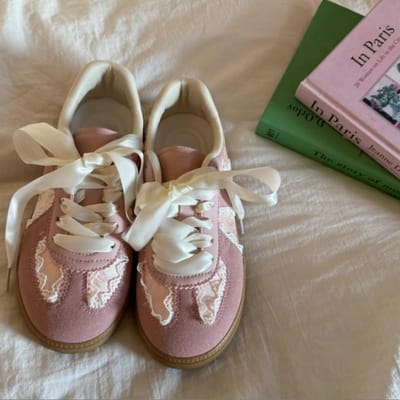Dames Platform Sneakers Vetersluiting Detail Retro Sneakers Leuke Sportieve Schoenen 41 white