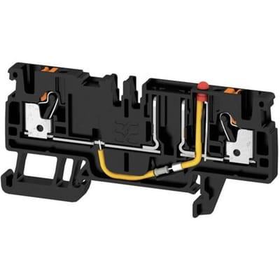 Weidmüller 2466600000 Zekeringklem 5.10 mm Spanveer Zwart 50 stuk(s)