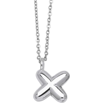 Creatieve koperkleurige dikke ballon bubbel initial letter hanger choker kettingen voor vrouwen op maat gepersonaliseerde sieraden white