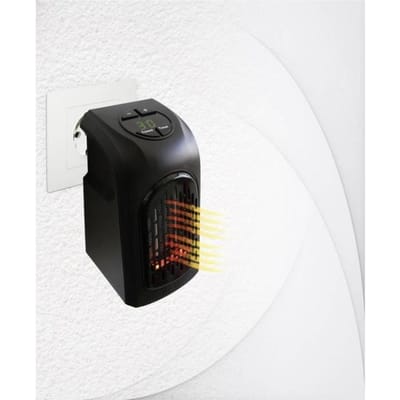 Verwarmingsventilator voor stopcontact - Livington M11288 - Zwart - 20 m²