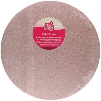 FunCakes Cake Drum Rond - Rose Goud - Ø30,5 cm / 12 mm - Taartonderlegger - Taartkarton