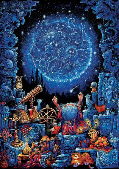 Educa - Astrologe 1000 Teile Nachtleuchtpuzzle