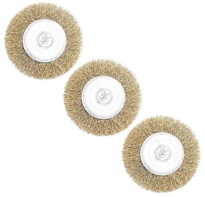 3 Stuks 100mm Draadborstels met 6mm Ronde Schacht voor Metaal, Roest, Corrosie en Verf Verwijderen