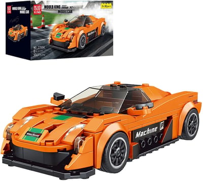 Mould King 27004 Speed Models - McLaren P1 - 306 onderdelen met vitrine - Lego compatibel - bouwdoos