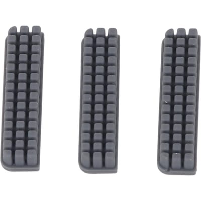 3PCS Brosse de nettoyage de buse en silicone Brosse de nettoyage pour accumulation de filament montée sur lit chaud pour imprimante 3D A1 37x8mm gray