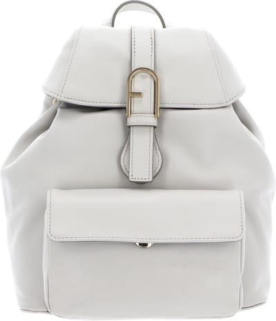 FURLA Leren Vrije tijd rugzak Flow Backpack Marshmallow Crème