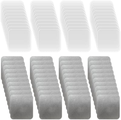 Dailygoods- Kleefpads 40 Stuks - Dubbelzijdig - Waterdicht - Vochtbestendig - Spoorloos - Transparant 6x6 cm - Plakband