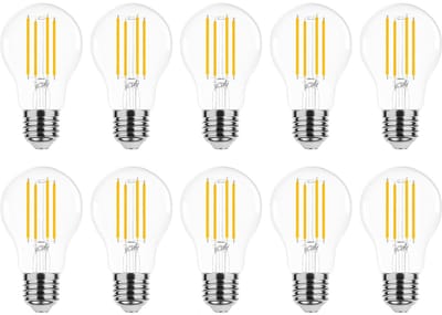Modee E27 LED Lamp 7W - 806lm - 4000K - Neutraal Wit - LED Filament Globe A60 - Vervangt 60W Halogeen Gloeilamp - 10 stuks