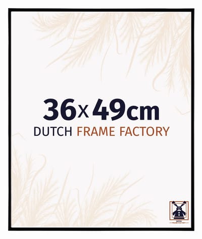 Fotolijst 36x49 cm - Kunststof - Zwart Mat - Easy