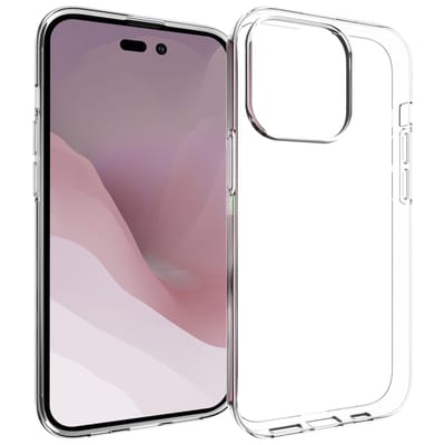 Accezz Hoesje - Geschikt voor Apple iPhone 14 Pro - Clear Backcover - Transparant