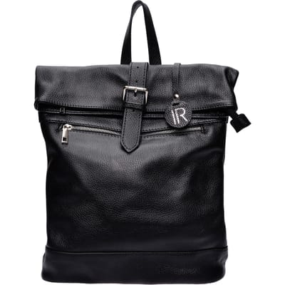 Isabella Rhea Zwart Rundleer Tas