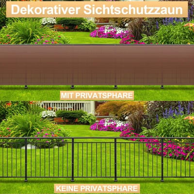 W-structuur PVC Rol voor Balkon en Tuininkijkbescherming