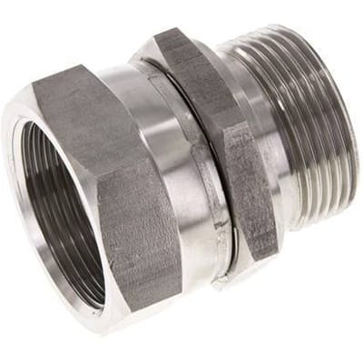G 1 1/4'' F/M RVS Neusstuk 150 Bar - Hydrauliek - FL2S-FM-ST-114G-I