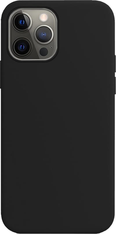 Hoes - Geschikt voor Apple iPhone 14 Pro - Sterk & Shockproof - Hoesje Cover - Siliconen Case - Zwart