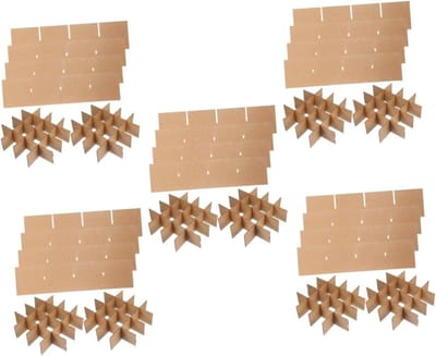 Verpakking Dividers - Doos Inzetstukken - Spullen Zekeren - Stevig Karton - 30 Stuks - Bruin