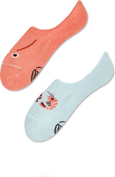 Many Mornings onzichtbare unisex sneakersokken - Frutti Di Mare No Show - Unisex - Maat: 39 - 42