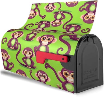 Brievenbus Cover - Brievenbushoes Postvak - Brievenbus Decoreren - Magnetische Bevestiging - 46 x 53 cm - Zwart
