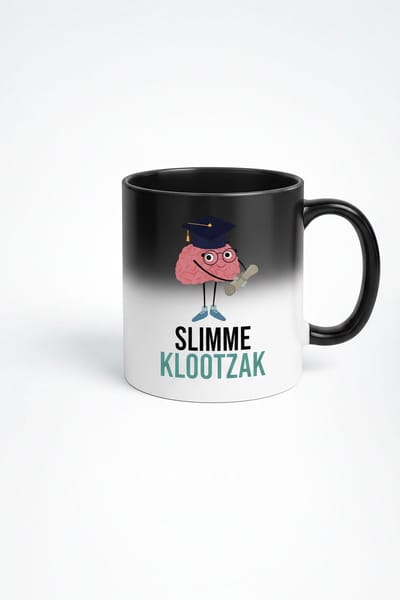 Slimme Klootzak Magische Mok - Zwart naar Ontwerp Warmtegevoelige Koffiemok