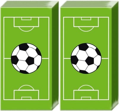 Zakdoeken Voetbal Thema - Papieren Tissues - Kinderen Gebruik - Hersluitbare Verpakking - 10 Stuks Per Pak - Meerdere Kleuren