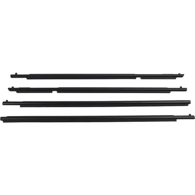 4 stuks Autodeur Raam Weerstrip 75711?35011 Raamlijst Afdichtstrip voor 4Runner N280 2010 tot black