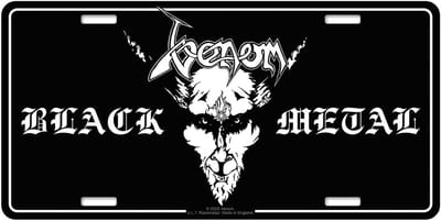 Venom - Black Metal Metalen wandbord - Zwart/Wit