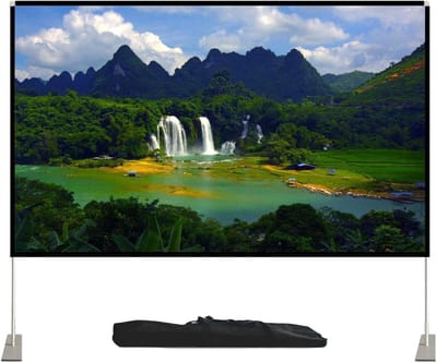 Projectiescherm Buiten - Draagbaar Filmscherm - Home Cinema - Kreukvrij Anti-Reflectie - 100 Inch - Wit
