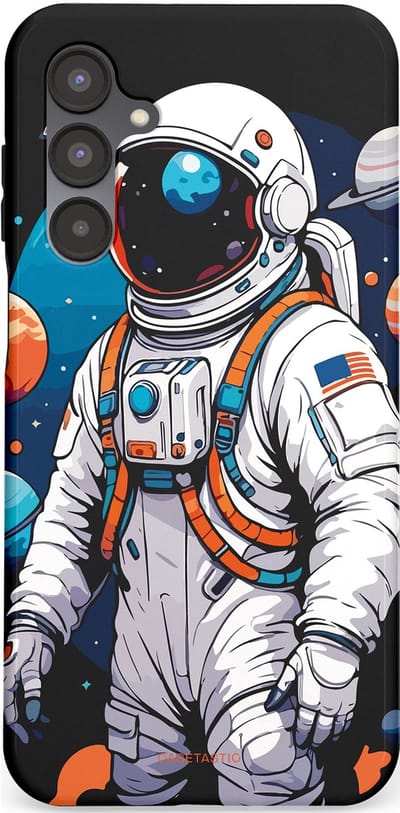 Casetastic Hoesje Geschikt voor Samsung A16 - Stijlvolle Beschermende Duo-layer Case - Astronaut in space
