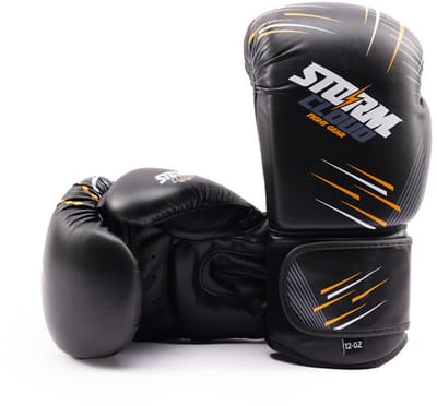 StormCloud StarFall - Bokshandschoenen - 14oz - Zwart-Geel - Synthetische Leren