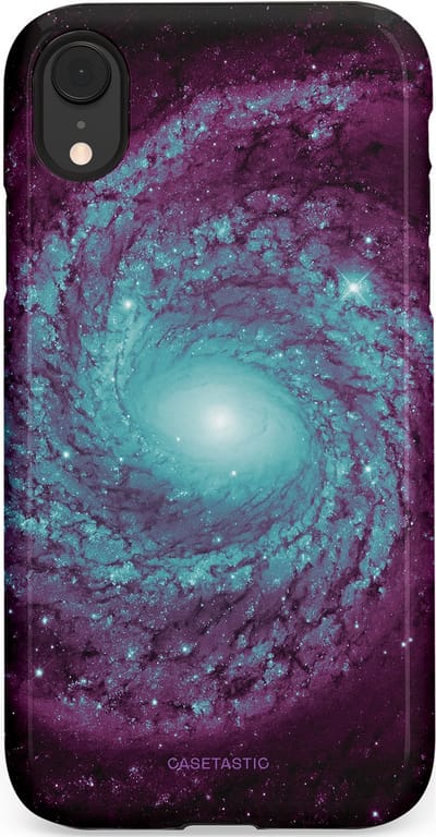 Casetastic Hoesje Geschikt voor Apple iPhone Xr - Stijlvolle Beschermende Duo-layer Case - Nebula zonnestelsel