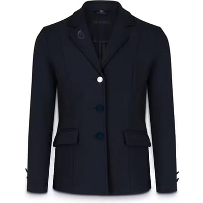 Kentucky Horsewear - Wedstrijdjasje Paris – Showjasje meisje – Navy – Ademend – Glitters – Maat 130 - Voor Ruiters