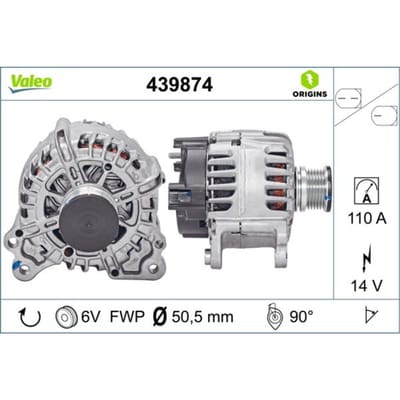 Driefasige generator VALEO ORIGINS NEW VALEO 439874