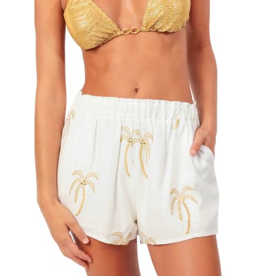 Korte Broek Admas Zomershort Golden Palms