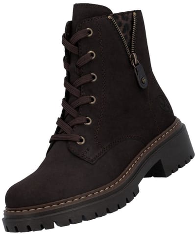 Rieker Dames 72617 25 Biker Boots Kunstleer Brown