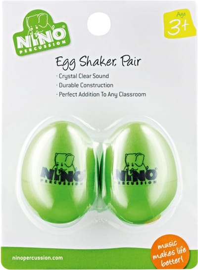 Meinl Egg Shaker Set NINO540GG-2, Grass Green, 2 pcs - Shaker