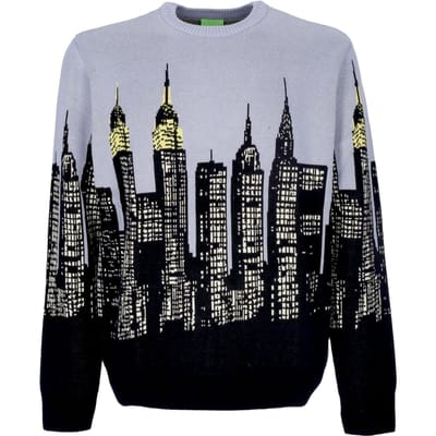 Skyline Crew-sweater heren lichtblauw