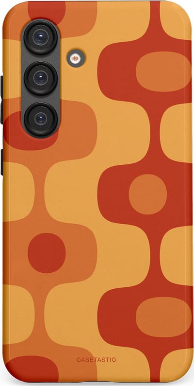 Casetastic Hoesje Geschikt voor Samsung S25 - Stijlvolle Beschermende Duo-layer Case - Vintage Rust