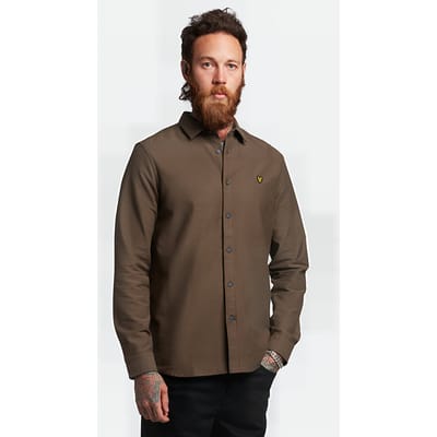 Lyle & Scott Chunky Slub Shirt Form Green Taglia: XS | Camicie Casual Outlet | Uomo | Verde