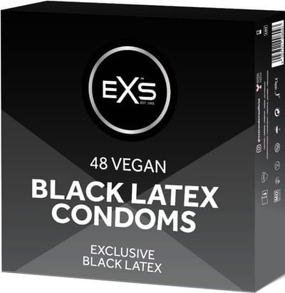 EXS Black Latex 48 condooms