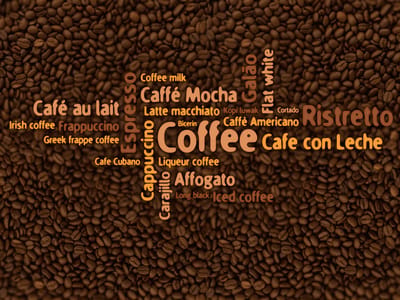 Fotobehang - Latte, espresso, cappucino....