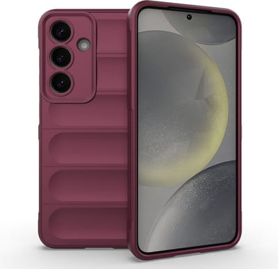 Coverup Hoesje - Geschikt voor Samsung Galaxy S25 Hoesje - Coverup Hands-On Rugged Back Cover - Bordeaux