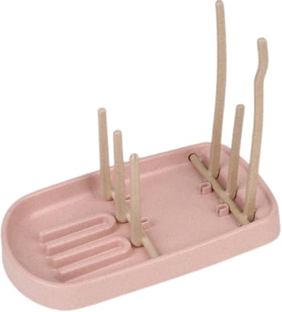TSD goods - Flessen Droogrek - Flessenrek Baby - Droogrek Voor Baby Flessen - Baby Voeding - Uitklapbaar - Roze