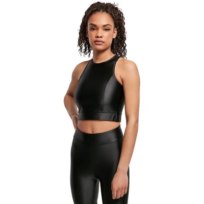 Urban Classics - Shiny Sport top - XS - Zwart