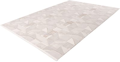 Pierre Cardin Vloerkleed - Tapijt - 3D - Beige Zilver - Modern Design - Luxe en Onderhoudsvriendelijk