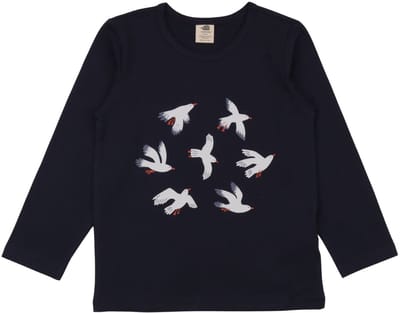 Walkiddy® Kinder Shirt – Jongens & Meisjes – Navy serie – Maat 98 – GOTS-gecertificeerd Biologisch Katoen