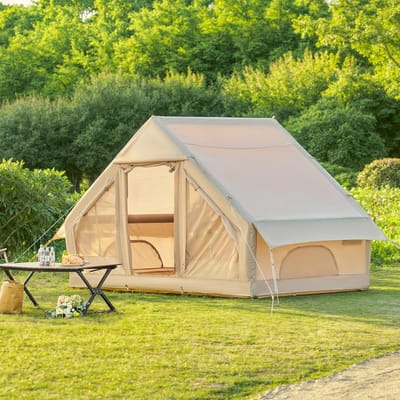 Opblaasbare campingtent voor 4-6 personen - Eenvoudig op te zetten en waterdicht