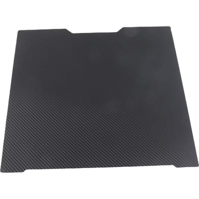 Plaque de construction lisse PET PEI Adaptée pour Imprimante 3D Bambu Lab H2D 355x346mm Feuille de construction double face black