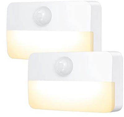 Motion Sensor Nachtlampje LED 2 Stuks - Warmwit - Inclusief Bewegingsmelder voor Binnen