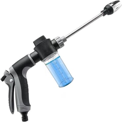 Draagbare Hogedrukreiniger - Krachtreiniger Schuimspuit - Buiten Reinigen - 3 Sproeimodi - 41 cm - Zwart
