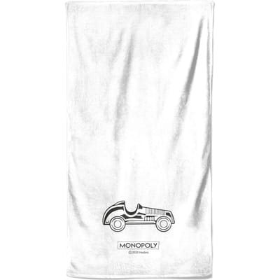 Monopoly Car Figure Beach Towel